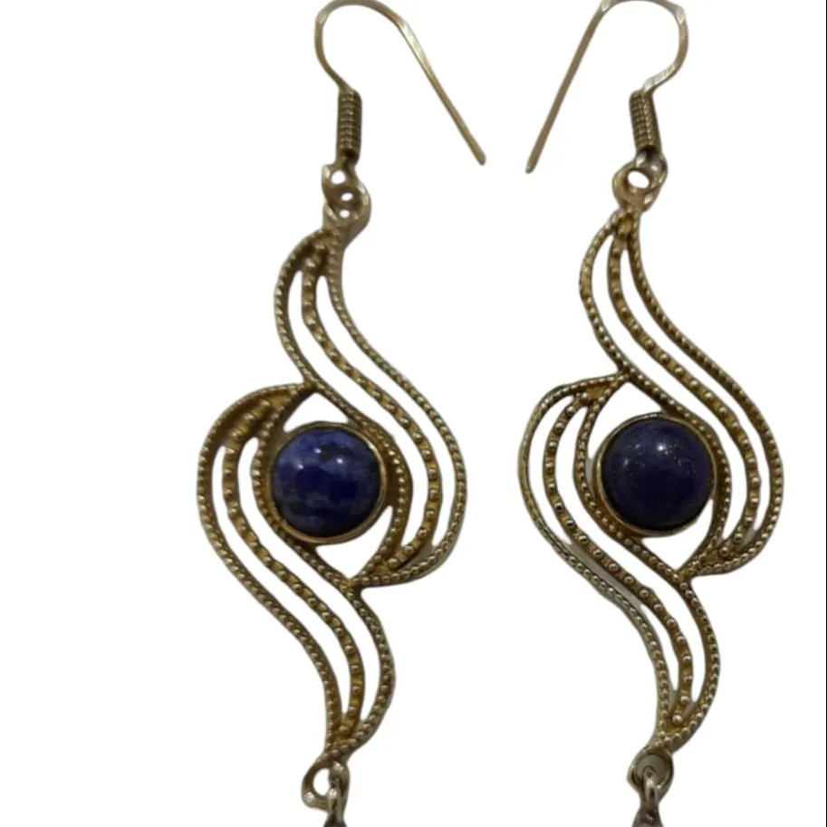 Brass Wire Beaded earrings fashion costume women accessories jewelry makers in India