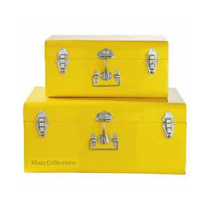 NewTrunk kutusu depolama dekoratif Metal depolama kutusu gövde kilitleri ve kolları - Product Image 5
