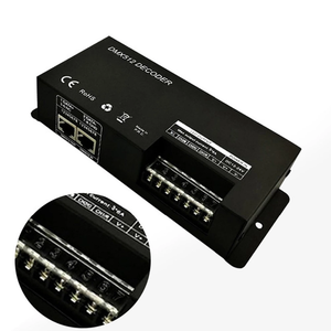 DMX 512 3CH 4CH x 8A декодер DMX светодиодный контроллер 3 канальный вертолет 4-канальный драйвер RGB/RGBW Светодиодная лента DC 12V-24V Высокое качество DMX декодер