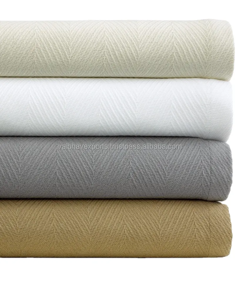 Mantas de lujo hechas de algodón 100% Premium de último diseño, Manta de algodón hecha a mano suave y esponjosa para exportar a granel