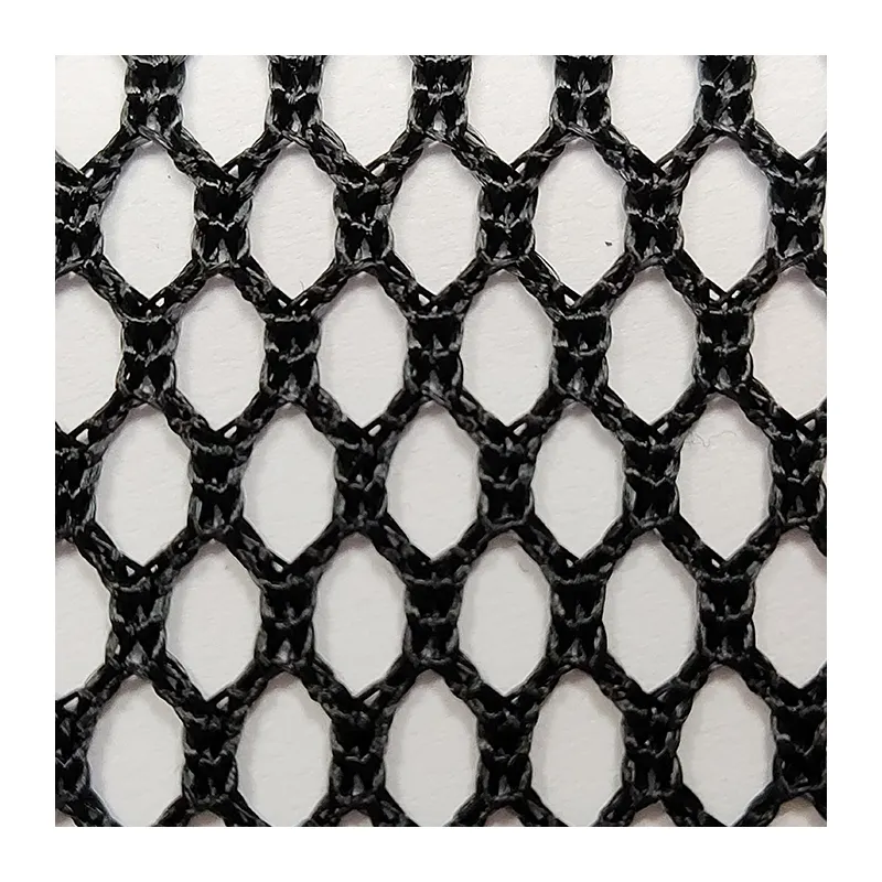 100% polyester wrap knit phasix mesh fabric