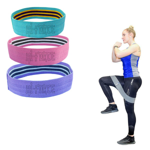 Bandas de tela para ejercicio de botín para mujer, banda de entrenamiento de glúteos antideslizante, banda de bucle elástico de tela circular para cadera - Product Image 1