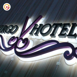 JAGUARSIGN de nombre de la tienda diseños de tablero de retroiluminación Led signo carta acrílico Led luz, Led carta Schilder señal 3D Fuente de la fábrica