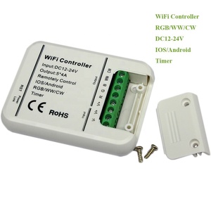 Светодиодный контроллер RGB/WW/CW, контроллер с поддержкой Wi-Fi, 5 каналов, 16 млн. цветов, управление смартфоном, режим воспроизведения музыки и таймера - Product Image 3