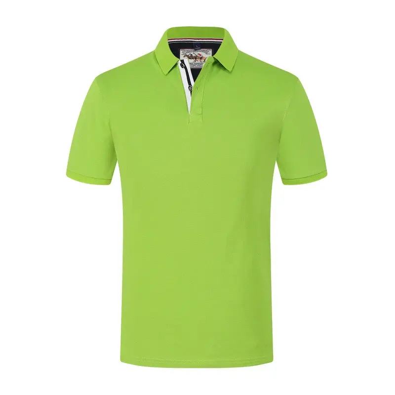 卸売新着ゴルフポロTシャツ男性用通気性低MOQバルク数量高品質