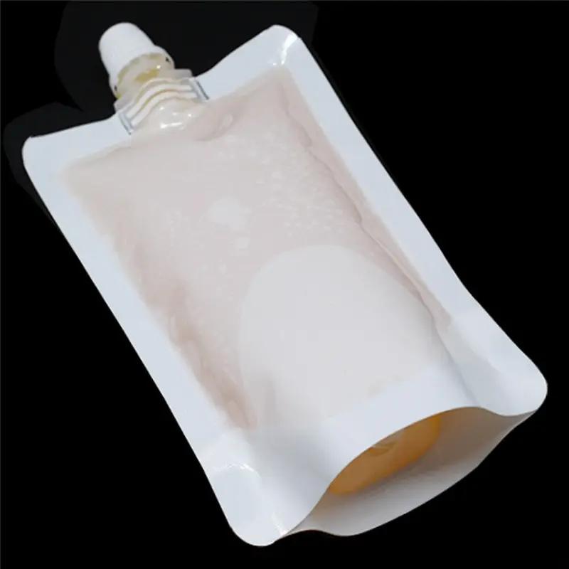 Litthing — pochette à bec blanc 250ml, pour liquide/personnalisé, sac de liquide avec bec, vente en gros, usine