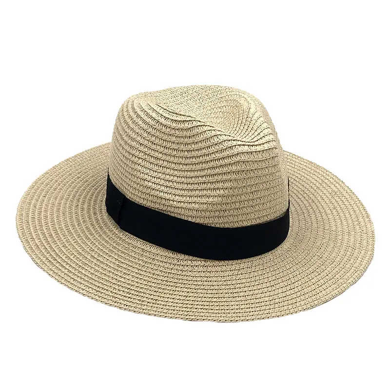 Nuovi cappelli di design per uomo/donna 2022 cappelli di paglia all'ingrosso traspirante sole paglia treccia Floppy Fedora Beach Panama Cap cappelli di paglia