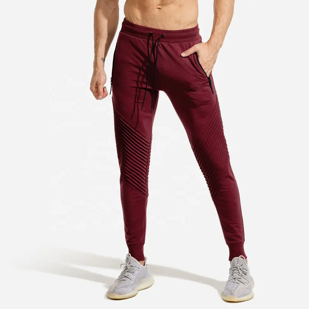 Calça de treino leve para homens, calças esportivas elásticas para academia e corrida slim fit