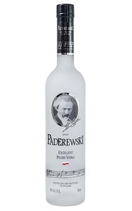 ポーランドのウォッカ工場からのプレミアム品質のウォッカPaderewski