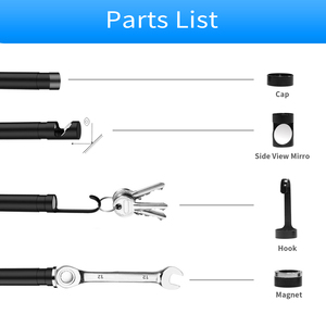 5MP Auto Focus 3 in 1 USB Type-C Mirco USB Inspection <strong>Camera</strong> 12mm 1944P 10m Hard Cable Snake <strong>Camera</strong> for Smart Phone - Product Image 6