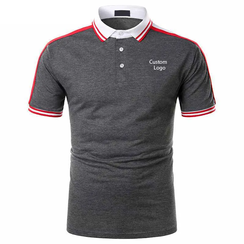 Camiseta de manga corta para hombre, Polo de buena calidad, Color sólido, ropa informal de verano