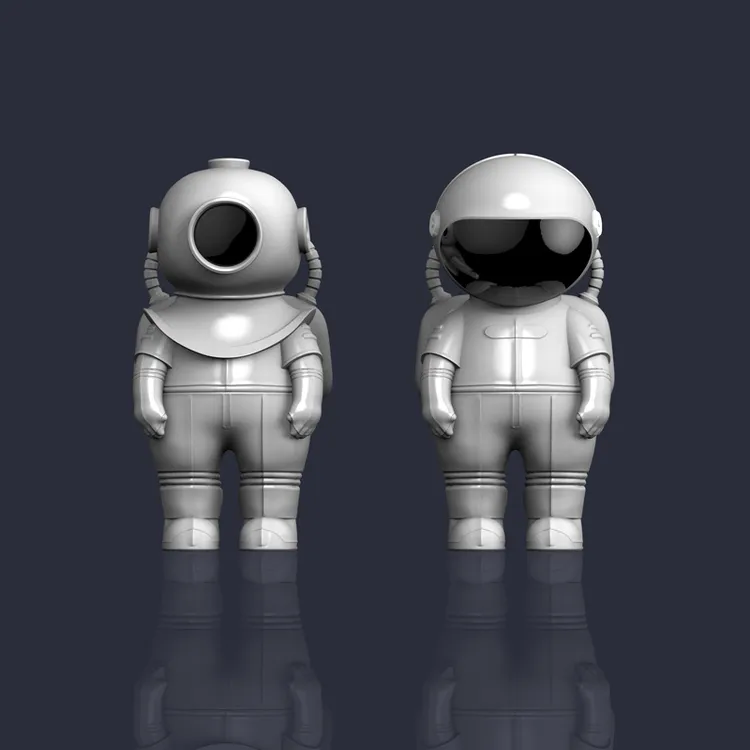 Fábrica de Dropship astronauta juguete figura de resina de Cosmonaute astronauta escultura estatua