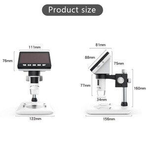 H307B 4,3 pulgadas 1000X 1080P Microscopio de escritorio digital electrónico portátil con luz LED Compatible con tarjeta Micro SD - Product Image 4
