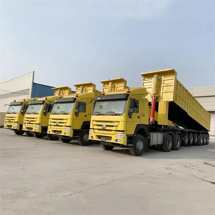 6 סרן 45 מעוקב/CBM סוף Dump טיפר משאית קרוואן למכירה בגאנה עם המחיר הטוב ביותר