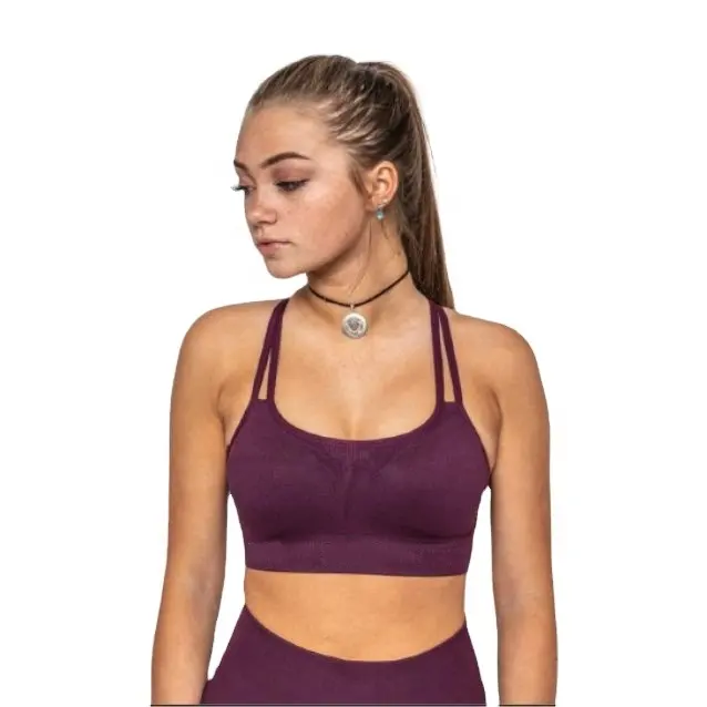 High Support wholesale custom women gym fitness yoga wear workout lady sports top casual women running bra