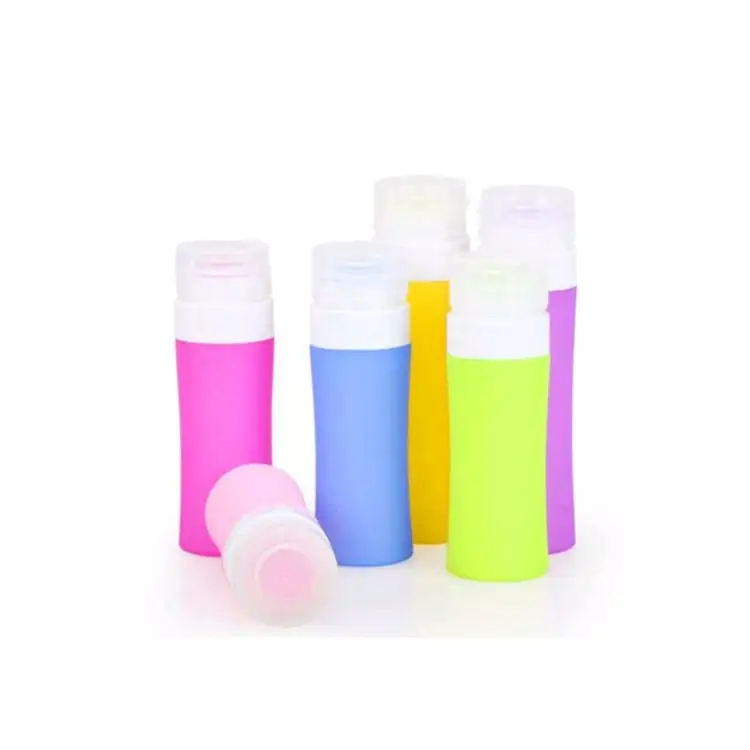 Silicone recarregável portátil mini vazio cosméticos recipiente Shampoo garrafa para loção