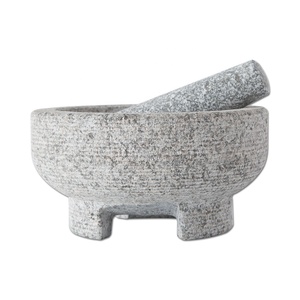 Granit harç ve Pestle 2 fincan Pestle Spice Herb öğütücü hap kırıcı Set