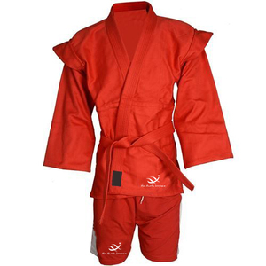 ชุด Sambo สีแดงคุณภาพสูงพร้อมโลโก้ที่กำหนดเอง (สีแดง) - Product Image 1