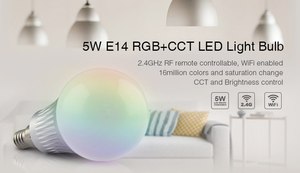 Milight E14 5W RGBC + CCT หลอดไฟ LED 2.4G 8 โซนไร้สาย RF รีโมทคอนโทรล Multicolor LED Mi Light FUT013 - Product Image 5