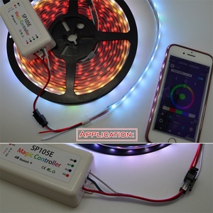 SP105E WS2811 WS2812B светодиодный контроллер SK6812 RGB/RGBW APA102 WS2801 светодиоды Светодиодные полосы DC5V-24V - Product Image 5
