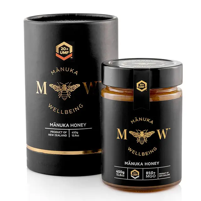 Manukawellbeing - Premium 100% New Zealand Manuka Honey, UMF 20+ / MGO 850 + 450G