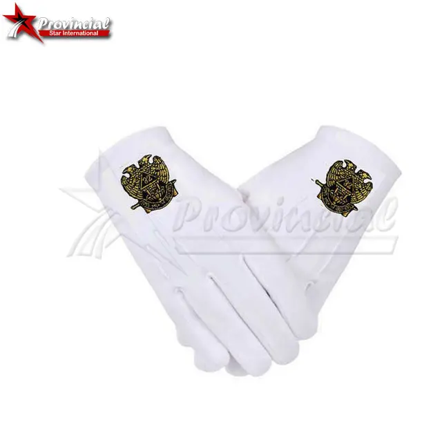 High Quality Wholesale Masonic 32rd Degree Cotton Gloves | Masonic Regalia Cotton Gloves Suppliers