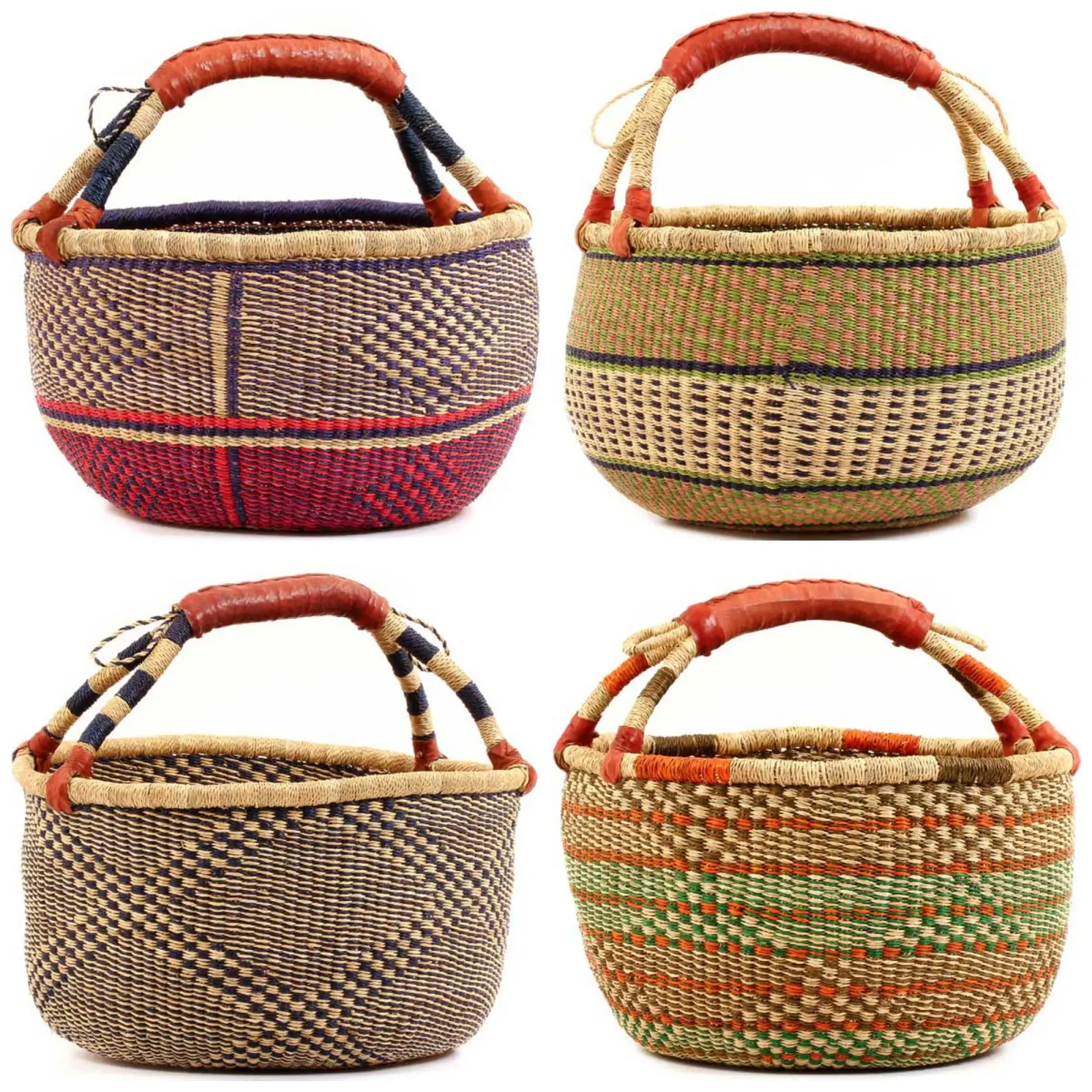 Beautiful seagrass bolga basket cheap price for export