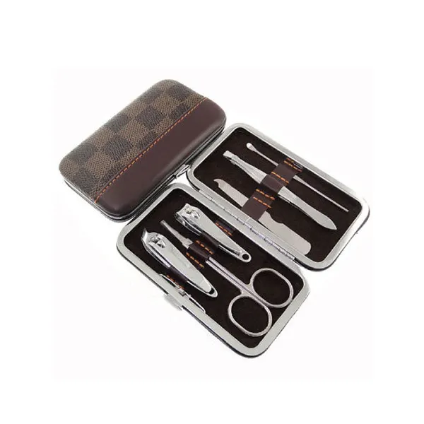 Professionale Manicure 6 Pcs Set di Colore Argento In Acciaio Inox Strumenti di Bellezza Completamente Personalizzato Pedicure Kit di Attrezzature