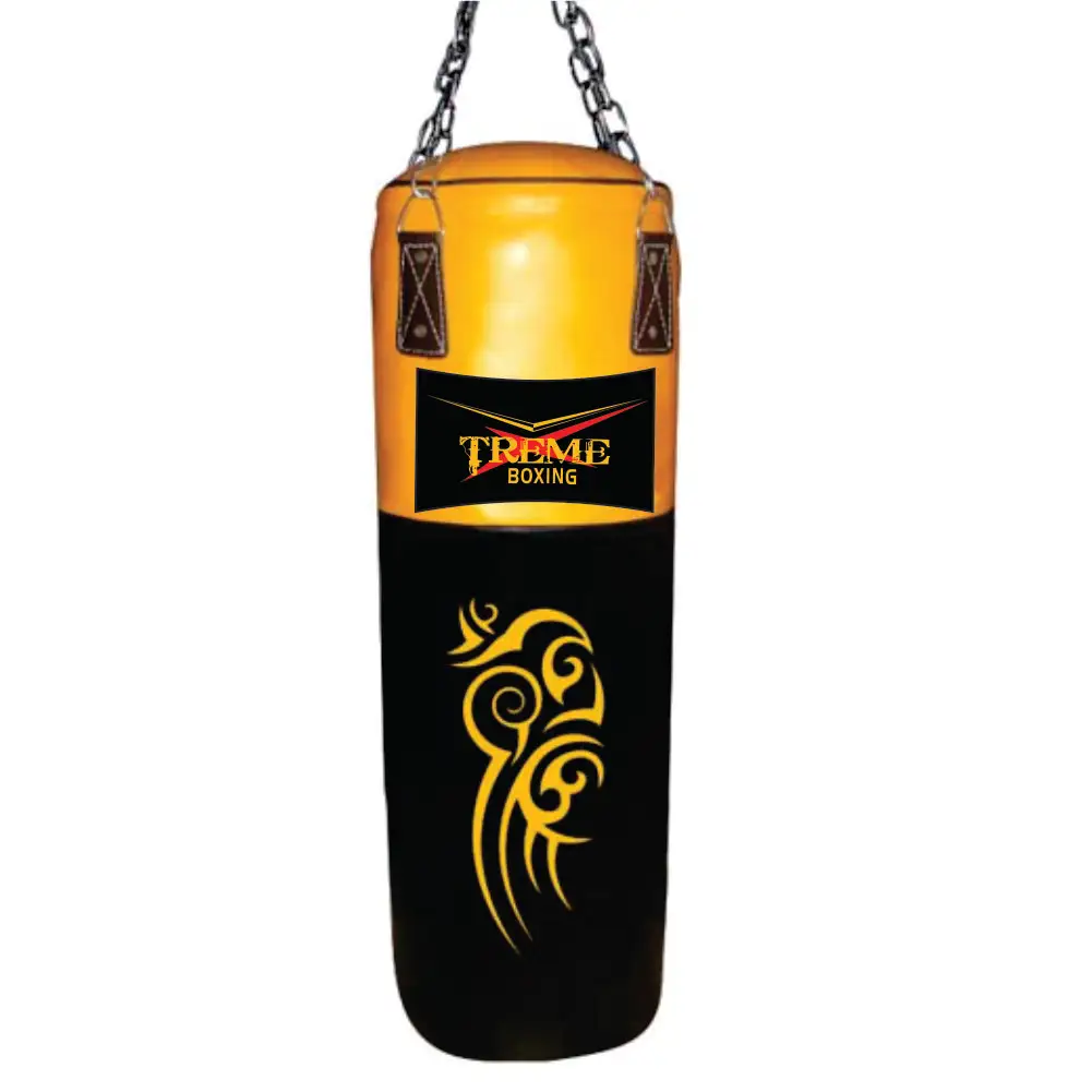 Bolsa de boxeo de cuero genuino profesional, producto de alta calidad, Kickboxing, kárate, bolsa de entrenamiento de lucha