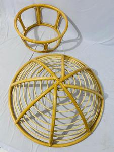 Endonezya'dan yastık ile doğal rattan papasan sandalye - Product Image 6
