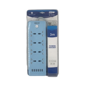 Multi-funzione 3 pin 3 vie elettrica presa prolunga - Product Image 1