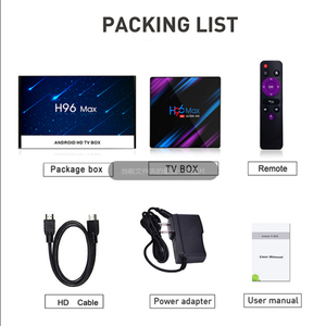 H96 מקסימום 3318 4G RAM 64G ROM חכם הטלוויזיה box Rockchip RK3318 אנדרואיד 9.0 h96 מקסימום 4g ott הטלוויזיה תיבה