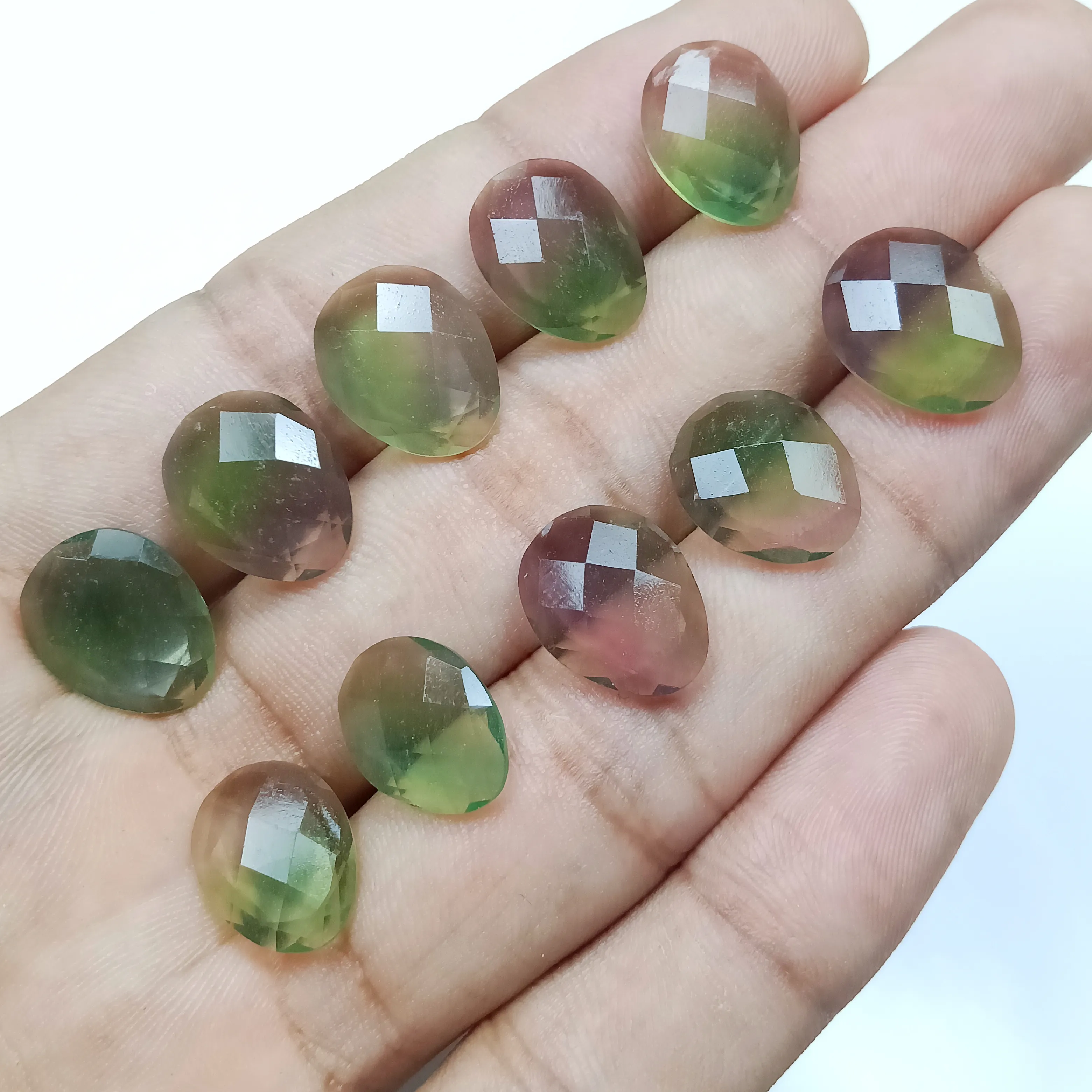 Venta al por mayor de piedra de cuarzo en bruto natural, espécimen Mineral curativo, cristal en bruto, fluorita verde, rosecut, piedra semipreciosa