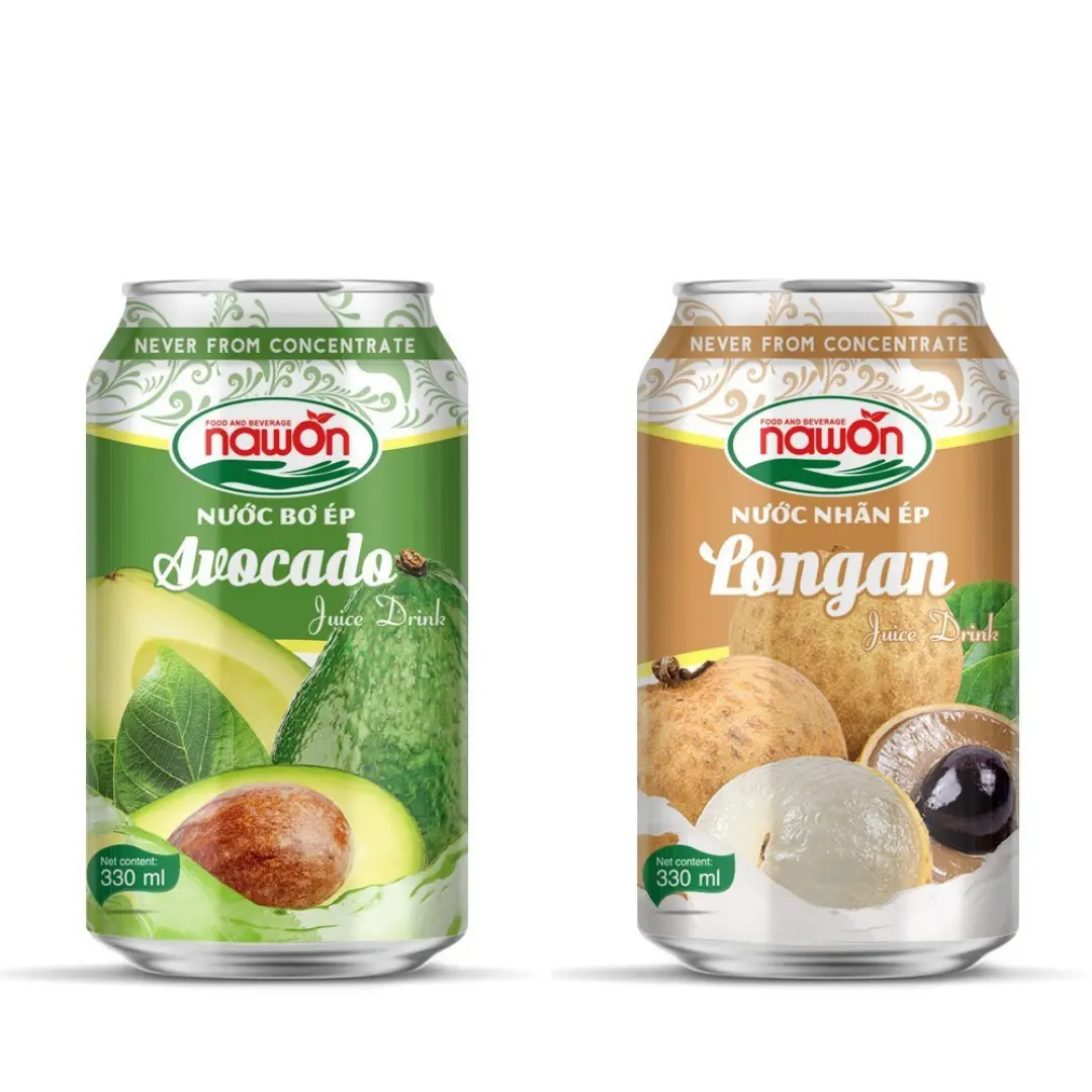 NAWON Etiqueta privada Jugo de aguacate Natural 330ml Jugo de frutas y verduras 100 Marcas Jugo de fruta de la Pasión Precios competitivos