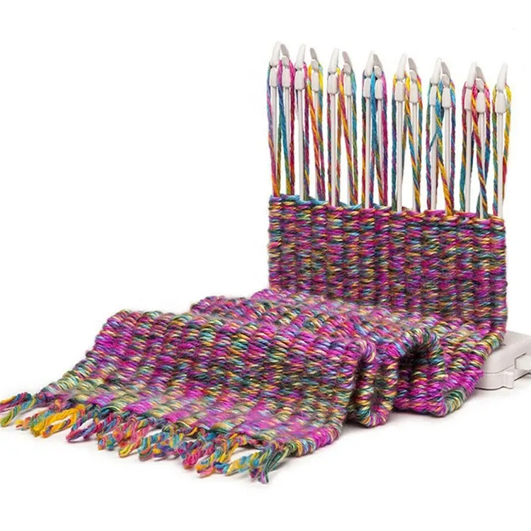 SHELIKE-bufanda manual para manualidades de costura, juguetes para niños, telar de plástico para tejer con hilo de lana