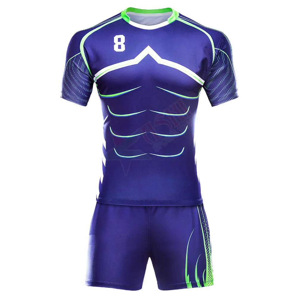 Roupa uniforme de rugby para jovens, uniforme de robusto personalizado de poliéster 100%