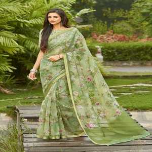 <strong>DESIGNER</strong> ORGANZA SAREE - Product Image 6