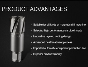 Chtools เครื่องตัดเจาะรูแกน TCT ความลึก50มม. พร้อมก้านเชื่อมโลหะความเร็วสูงสำหรับพลาสติก ODM - Product Image 4