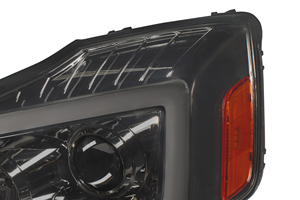 ร้อนขาย LED C-บาร์โปรเจคเตอร์ไฟหน้า WSwitchback ตามลำดับสัญญาณเลี้ยวสำหรับ04-15นิสสันไททัน/04-07 Armada (โครเมี่ยม/ควัน - Product Image 3
