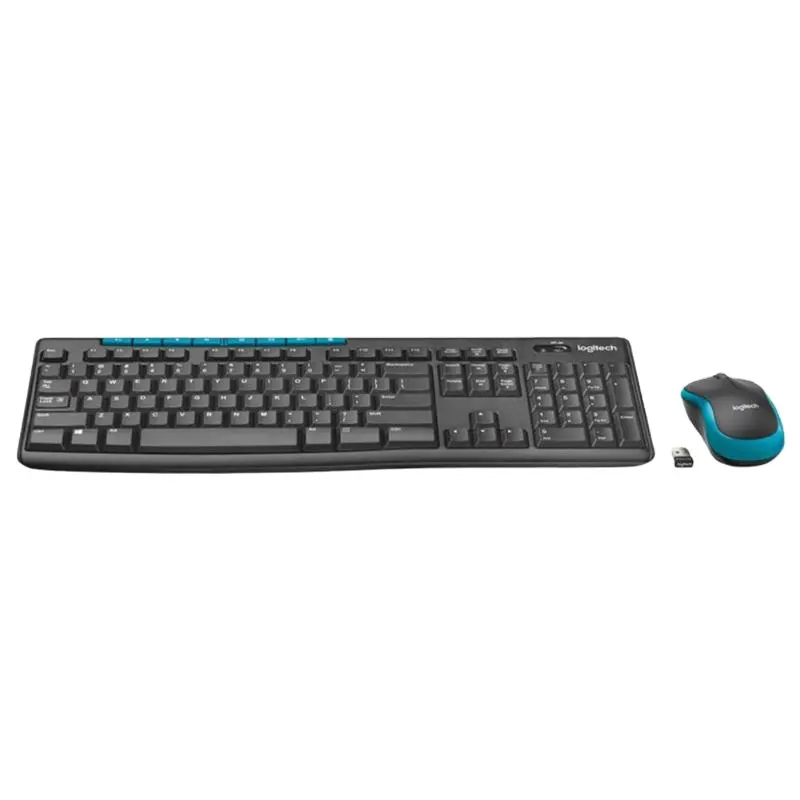 Logitech MK275 Office Wireless-Tastatur-und Maus kombination in voller Größe mit drahtlosem 2,4-G-Empfänger
