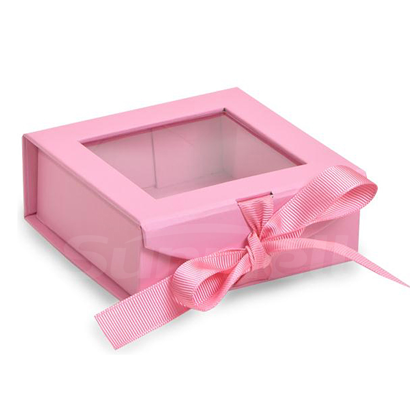 Gift box with window