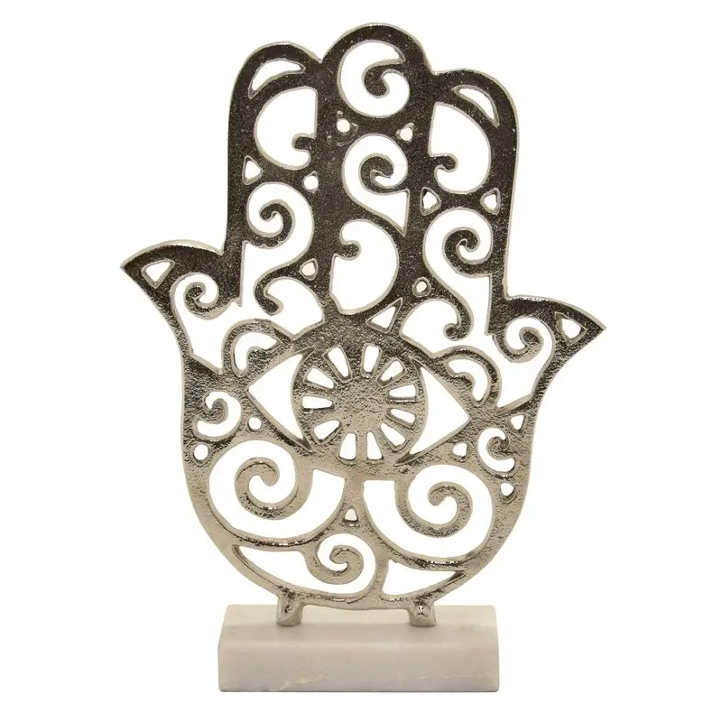 Sculpture de paume de main de fatma, décoration de table, or, turquie maléfique, main Hamsa, top vente, nouvelle collection