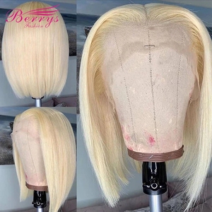 Yaz ucuz popüler kısa postiç 10-16 inç brezilyalı düz kapatma Frontal adet kalıcı insan saçı peruk ince patlama - Product Image 3