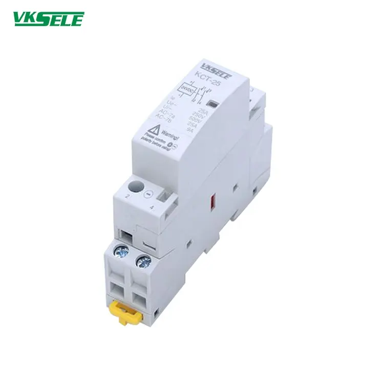 KCT-40 40A 2pole DC type Modular lighting contactor 2NO 2NC 1NO+1NC 18-40V AC/DC household contactor magnetic