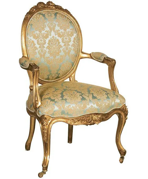 Yuvarlak sırtlı sandalye yapılan katı ahşap klasik tarzı ile ev mobilyaları için
