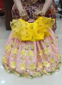 美丽的印度专属设计师儿童穿Lehenga <span class=keywords><strong>Choli</strong></span>女孩传统的lehenga <span class=keywords><strong>choli</strong></span>
