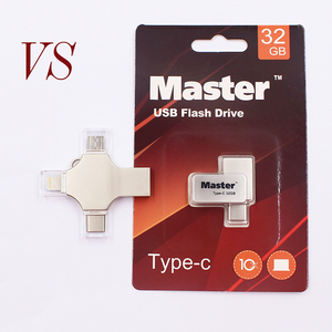 Super Mini TypC USB 3.0 Flash-Laufwerk benutzer definiertes Logo 32GB 64GB USB Pen drive Speicher Expad Flash-Disk Metall benutzer definierte USB-Stick Schlüssel bund - Product Image 2
