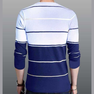 パキスタン製フルスリーブパネルワークファッションウェアのメンズTシャツカジュアルTシャツ販売 - Product Image 3