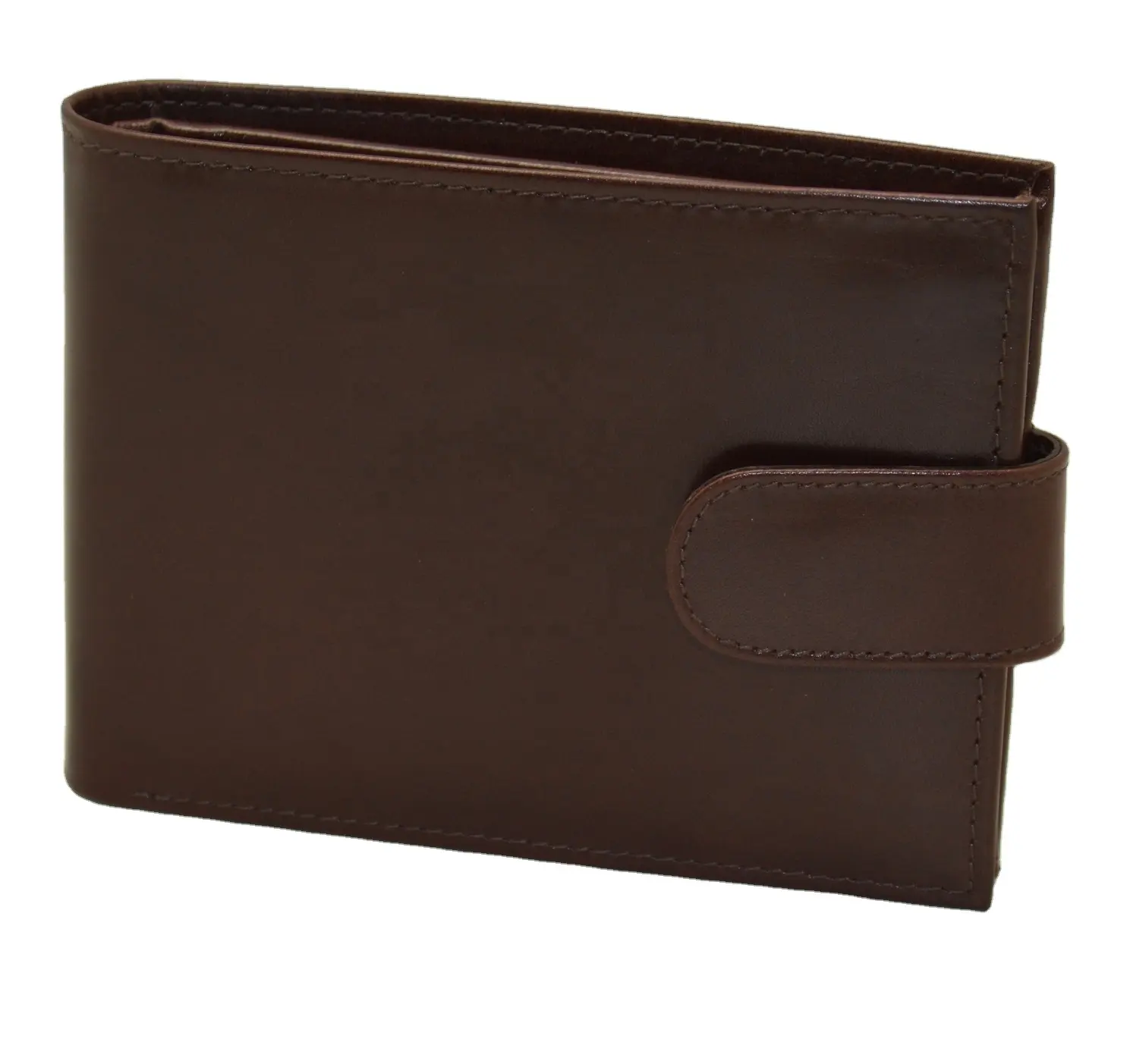 Portefeuille professionnel en cuir véritable avec Logo personnalisé, en cuir véritable, Grain complet, avec fenêtre d'identification, RFID, Logo personnalisable