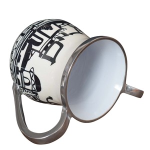 แก้วมักแบบล้างมือของชาวยิว Judaica มีที่จับ2อันแก้วล้างมือสไตล์ยิว - Product Image 5